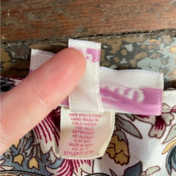 Anthropologie Boemo Maxi Ruffle Tiered Long Sleeve Dress - Sz LP 🧡🎀 - Picture 14 of 14